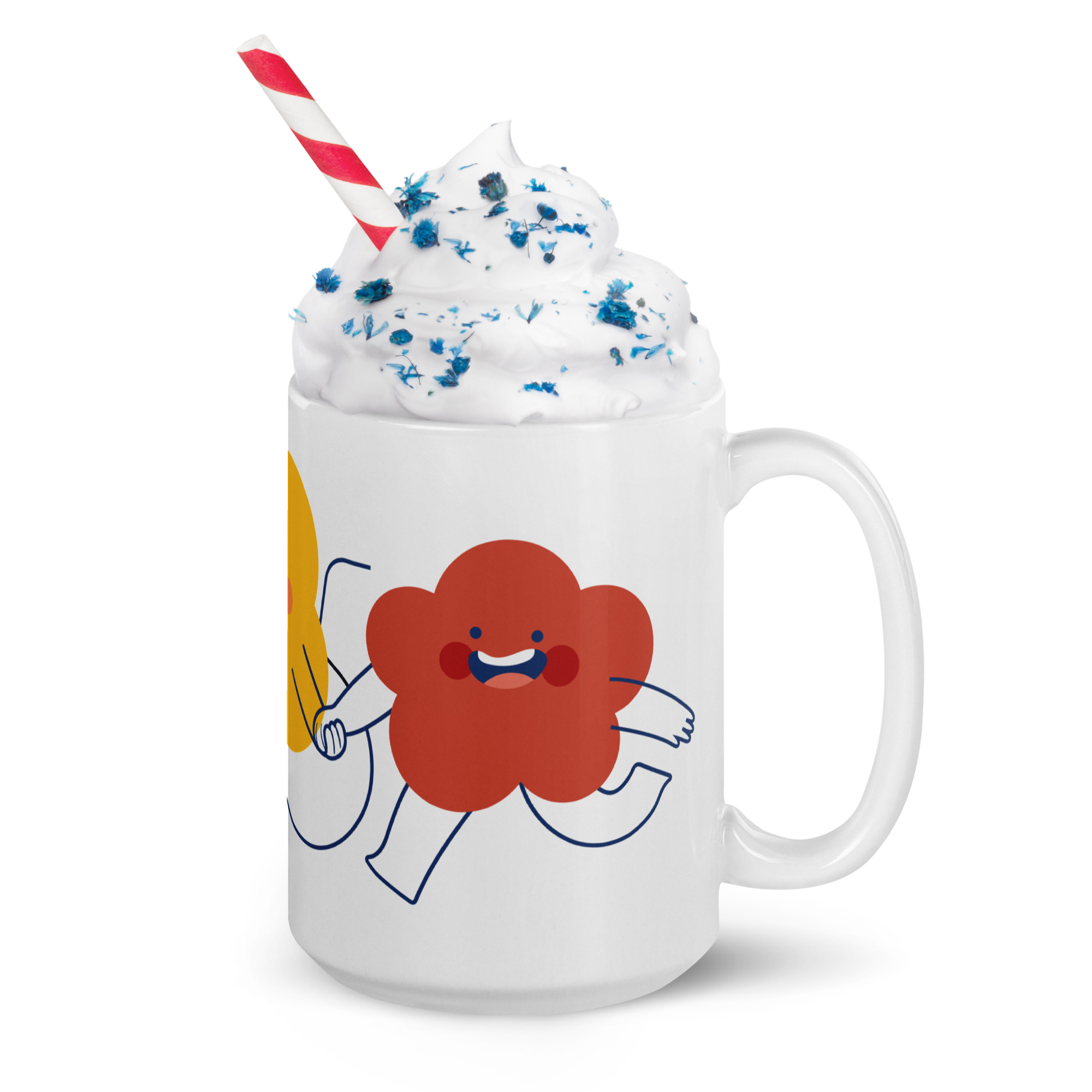 Taza blanca brillante - 3 COLORES - Imagen 2