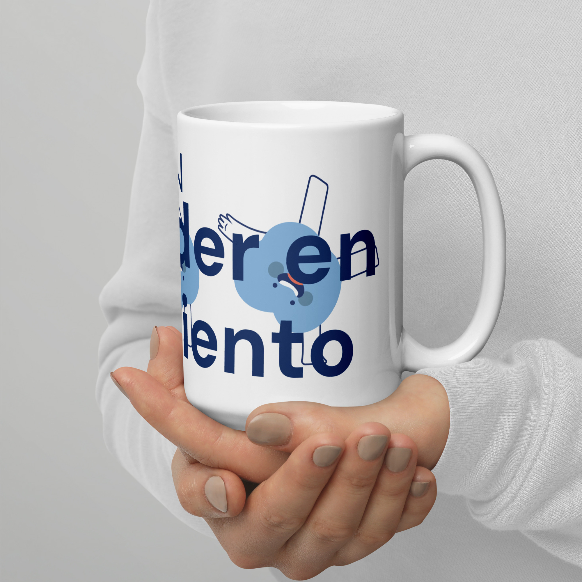 Taza blanca brillante - 3 COLORES - Imagen 4