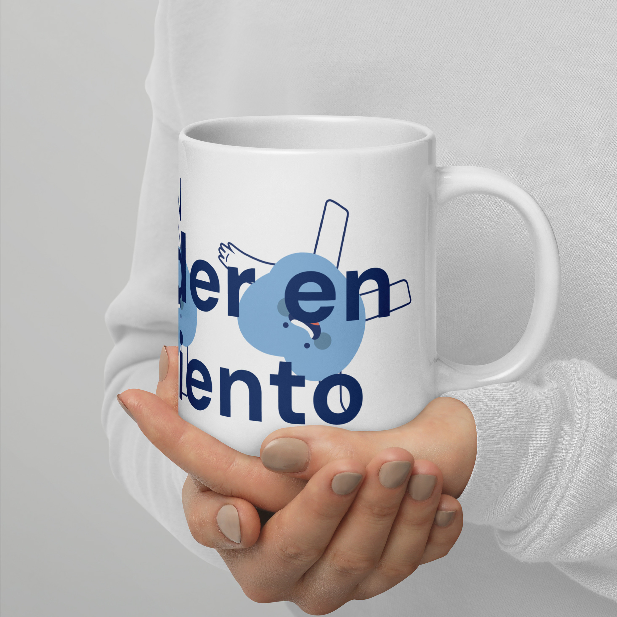 Taza blanca brillante - 3 COLORES - Imagen 5