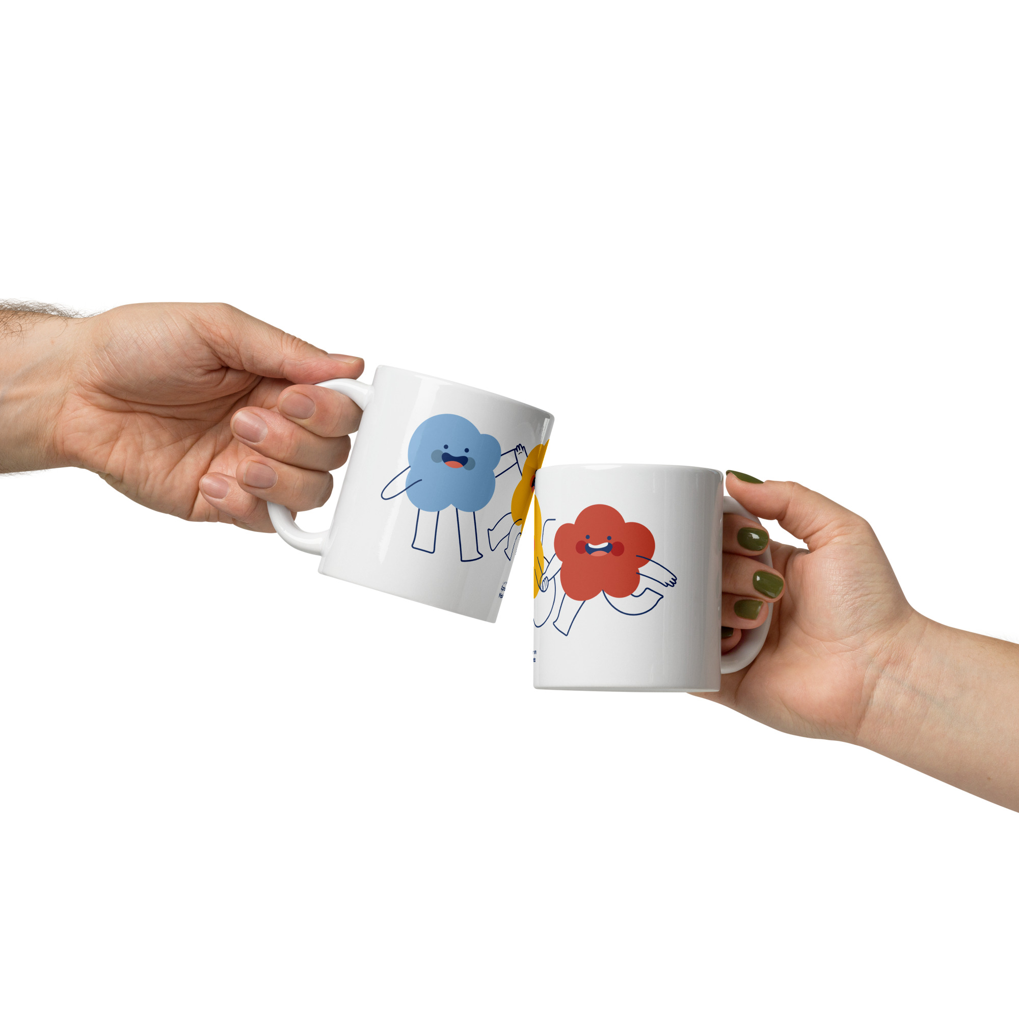 Taza blanca brillante - Imagen 2
