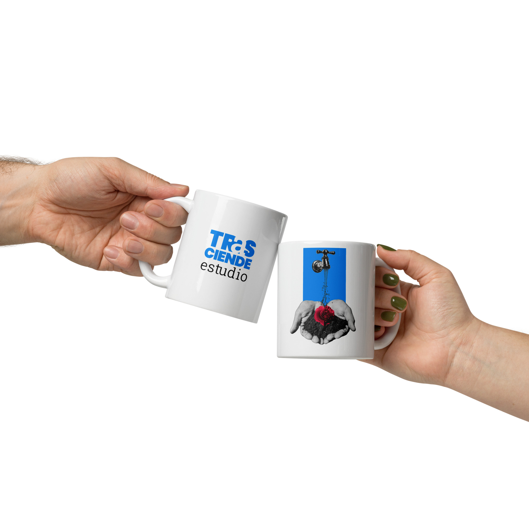 Taza blanca brillante - Imagen 3