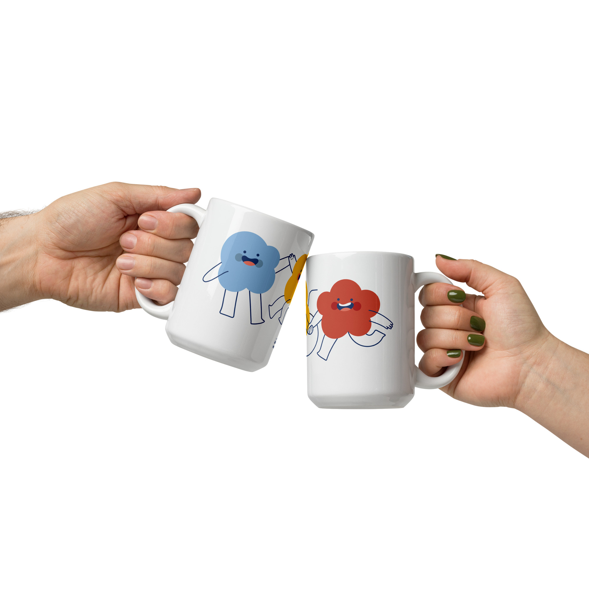 Taza blanca brillante - Imagen 3