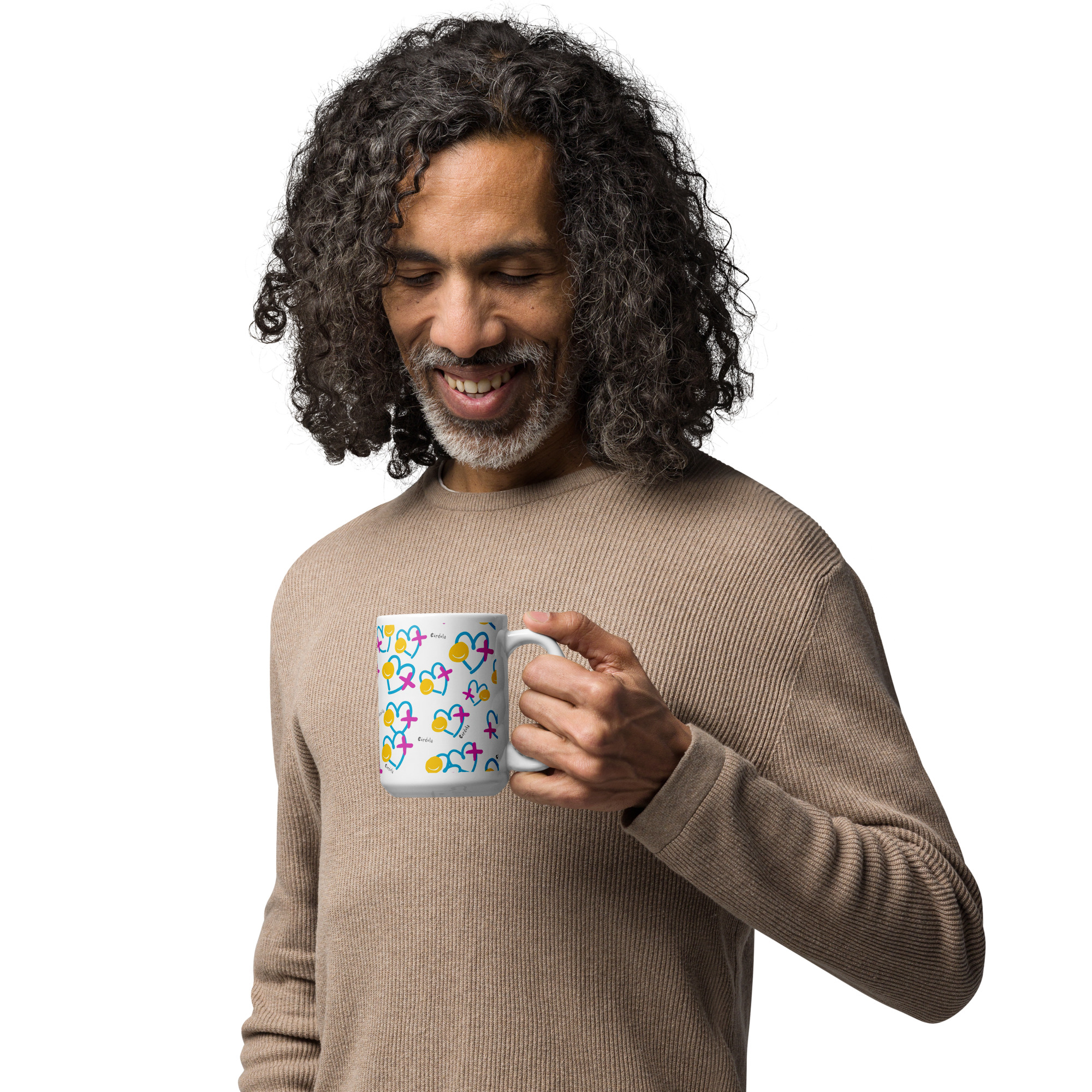 Taza blanca brillante - Imagen 2