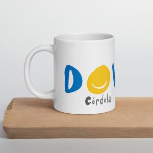 White glossy mug